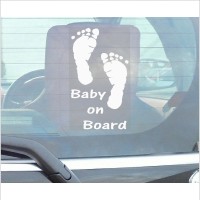 Baby On Board-Car Window Sticker-Fun Child,Kids,Children, Self Adhesive Vinyl Sign for Truck,Van,Vehicle 